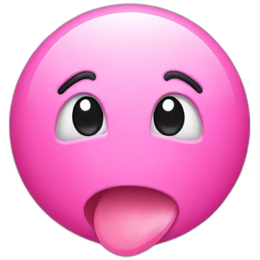 chat avec un bubblegum emoji