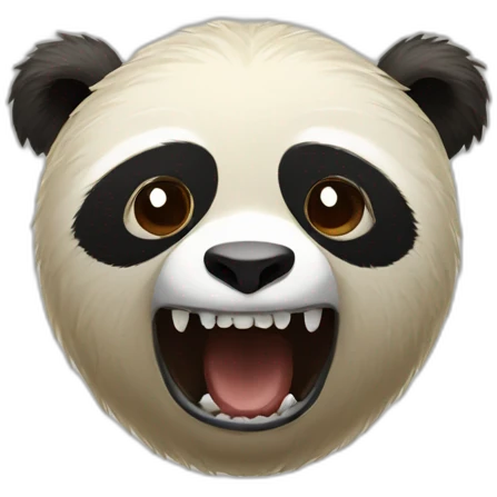 angry sloth and a panda emoji