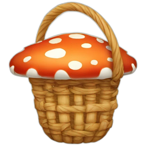 Mushroom Basket emoji