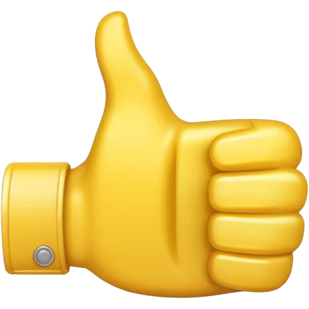 I want a thumbs up emoji with a smaller thumbs up emoji in the bottom right corner emoji