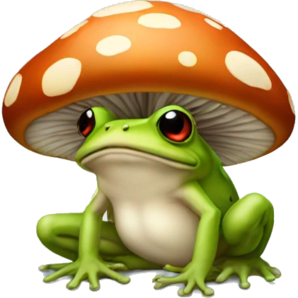 Mushroom frog emoji