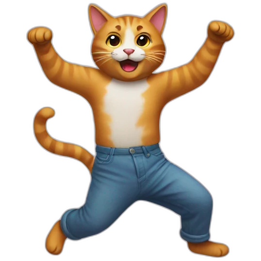 Dancing cat emoji