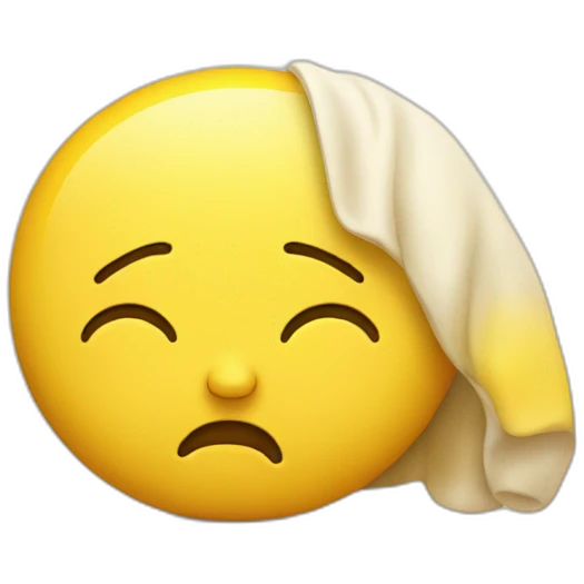 yellow head tired sleepy emoji