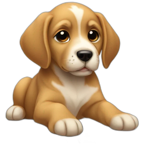 puppy that sits besides the dashboard on the laptop emoji