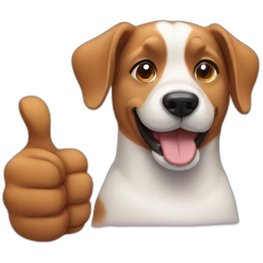 dog thumbs up emoji