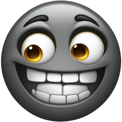 a funny emoji of a rock (not a person, like A rock) with a hand drawn smiley face emoji