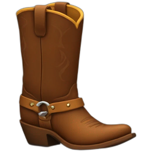 Cowboy boots emoji