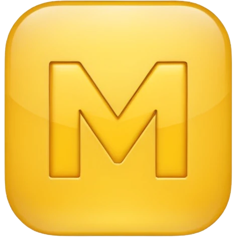 Create an emoji of the M of McDonald's emoji