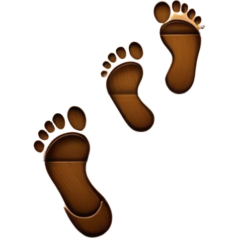 Footprints on a floor  emoji