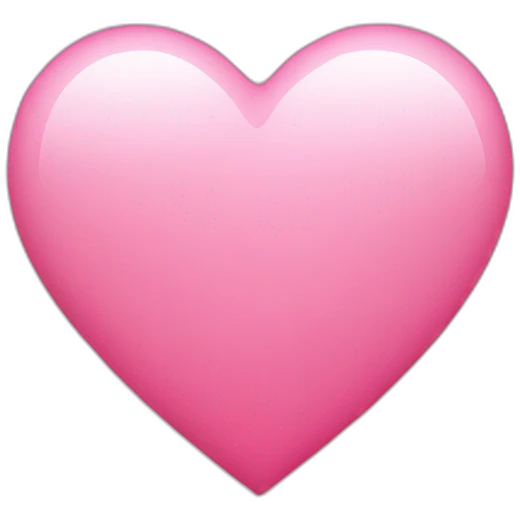 Pink heart emoji
