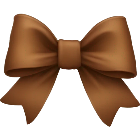 Brown bow emoji