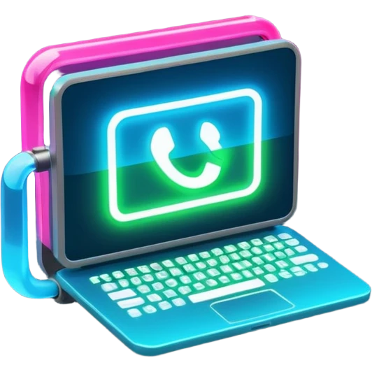 neon colorful computer code emoji
