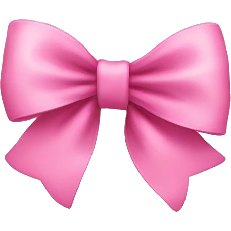 Pink bow emoji
