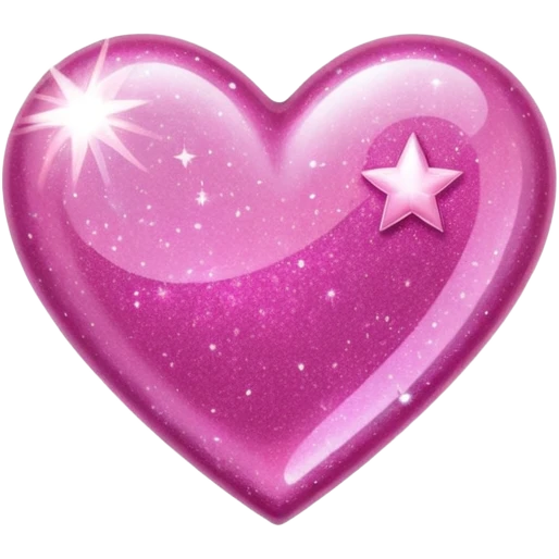 Pink Glitter Starheart emoji