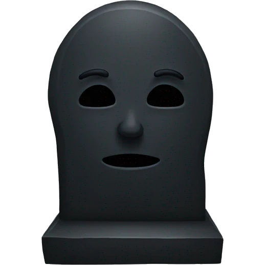 black grave emoji