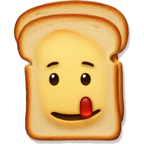 Jam on toast  emoji