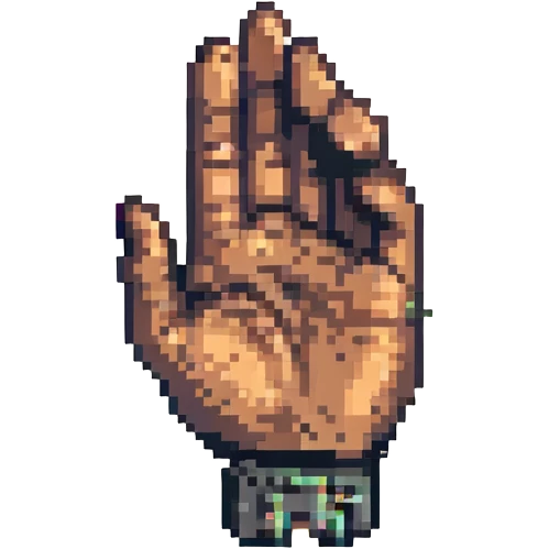 black hand shows class emoji