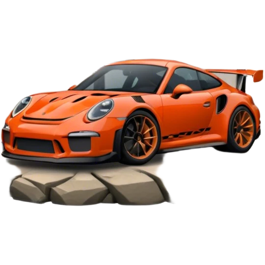 The rock kissing Donald trump on to of a porch 911 GT3 RS emoji
