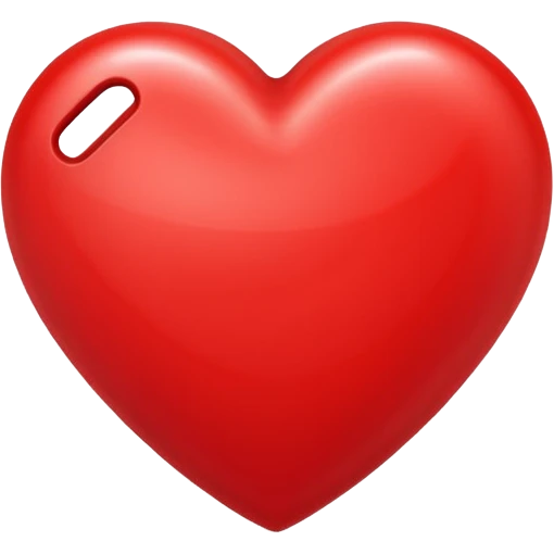 Make a red heart with the letter L inside emoji