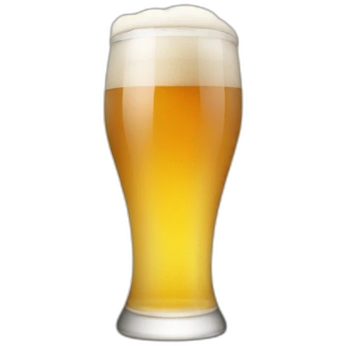 Smiling cute glass of beer emoji