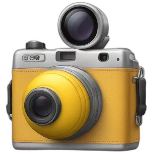 the the back side of the camera is on legs emoji