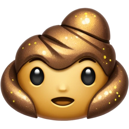 glitter poops brown cyberpunk emoji