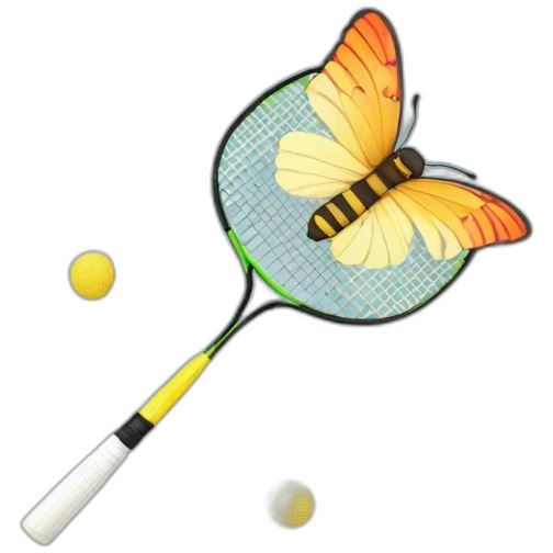 butterfly badminton emoji
