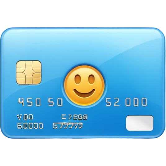 3D style credit card icon, no text emoji