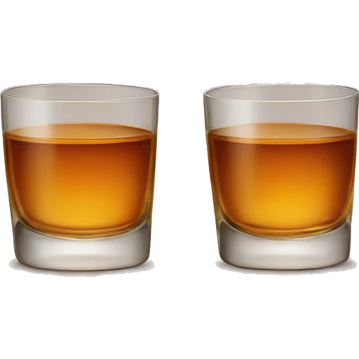 two glasses of whisky  emoji