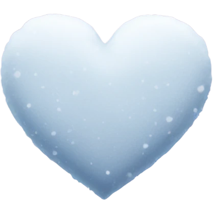 Snowy heart emoji