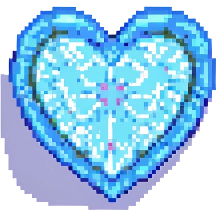 heart, pixel art style emoji