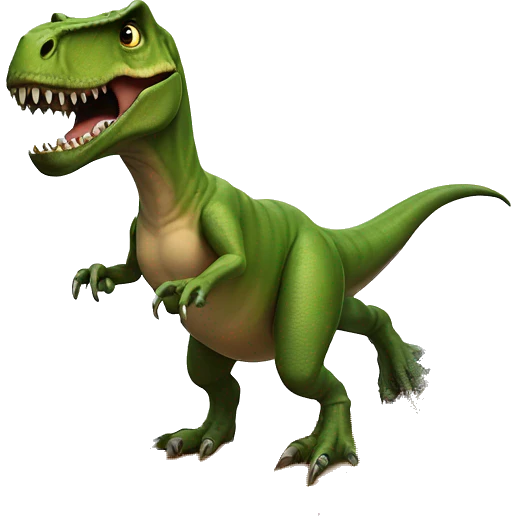 T rex surfing  emoji