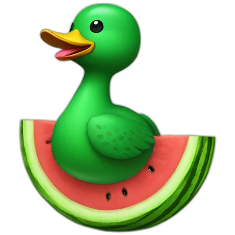watermelon-duck emoji