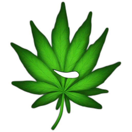Smoking weed emoji