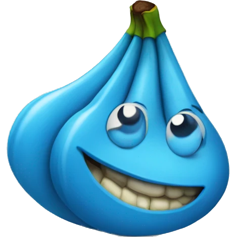 Blue banana emoji