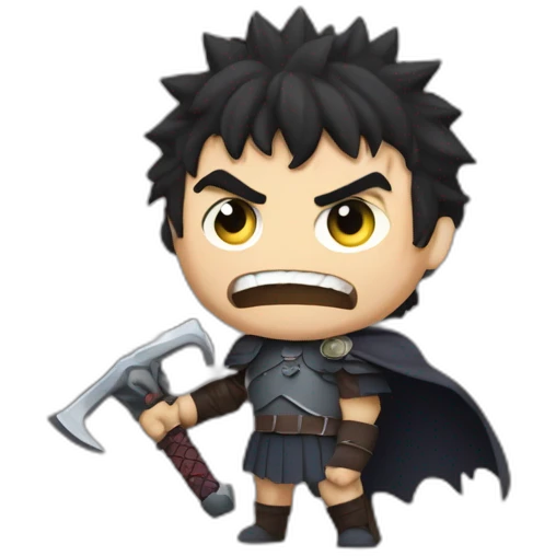 angry berserk guts with large sword emoji