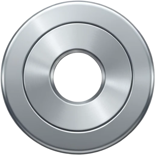 flat metal washer disc. emoji