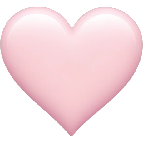pastel pink heart emoji
