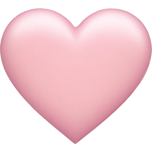 Pastel pink heart emoji