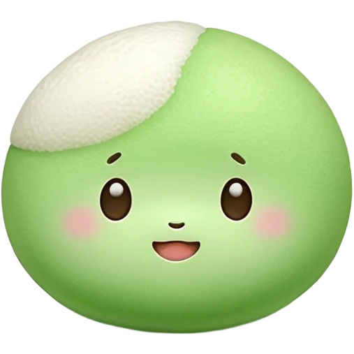 green mochi emoji