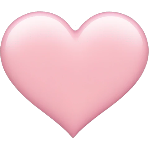 light pink heart emoji
