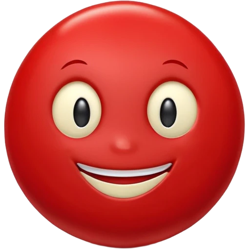 a babybel cheese character with a smiling face emoji