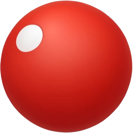 Red ball emoji
