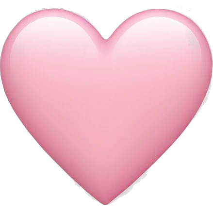 light pink heart  emoji