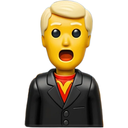 Edvard munch the scream landscape but a minifig emoji