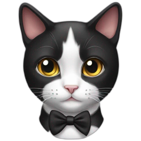 tuxedo cat emoji