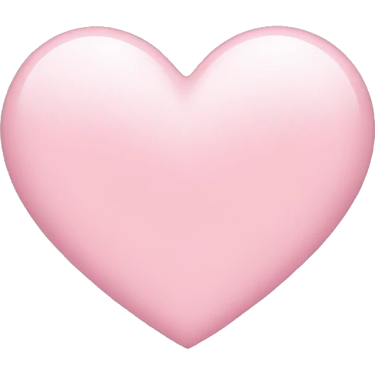 light pink heart emoji