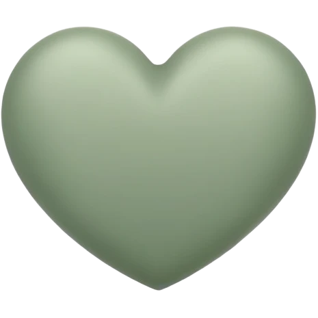 heart sage green emoji