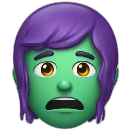 Martian man cry emoji