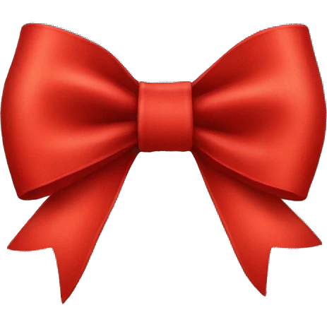 Red bow emoji